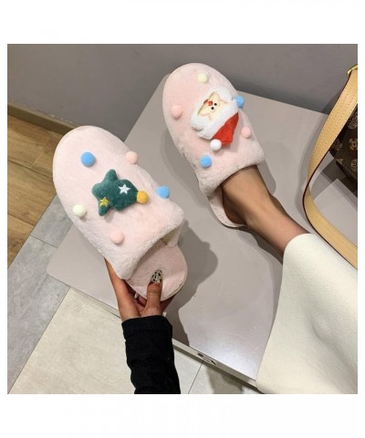 Womens Winter Warm Slipper, Fur Fluffy Slip On Comfort Flip Flops Winter Warm Indoor Outdoor Womens Slippers $13.14 Slippers