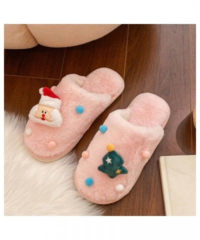 Womens Winter Warm Slipper, Fur Fluffy Slip On Comfort Flip Flops Winter Warm Indoor Outdoor Womens Slippers $13.14 Slippers