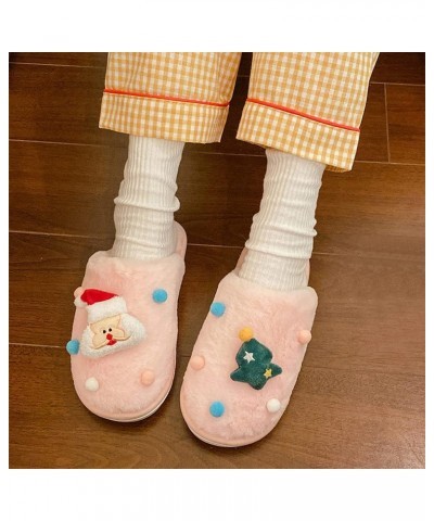 Womens Winter Warm Slipper, Fur Fluffy Slip On Comfort Flip Flops Winter Warm Indoor Outdoor Womens Slippers $13.14 Slippers