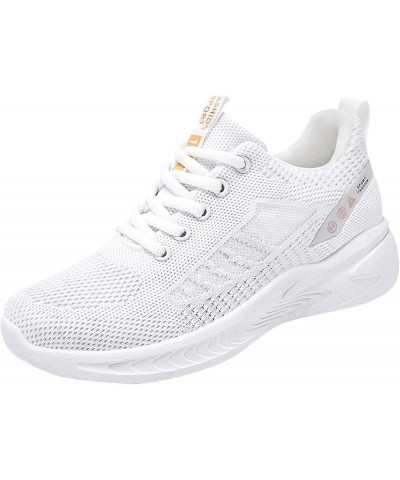 Sneakers for Women Women's Sneakers Lightweight Women's Wedge Sneakers Ladies Sketcher Slip On Sneakers 2-white $13.50 Athlet...