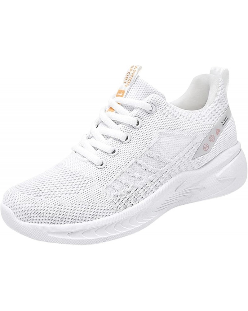 Sneakers for Women Women's Sneakers Lightweight Women's Wedge Sneakers Ladies Sketcher Slip On Sneakers 2-white $13.50 Athlet...