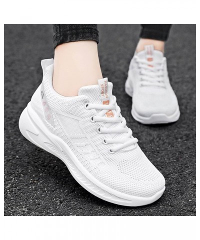 Sneakers for Women Women's Sneakers Lightweight Women's Wedge Sneakers Ladies Sketcher Slip On Sneakers 2-white $13.50 Athlet...