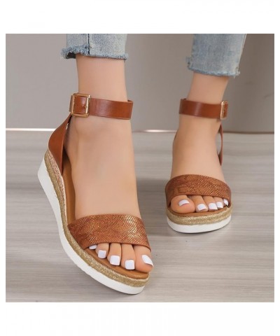 Espadrilles for Women Sandals Womens Summer Heels and Wedges Espadrilles Wedges Low Heel Wide Espadrilles Ladies Summer Slip-...