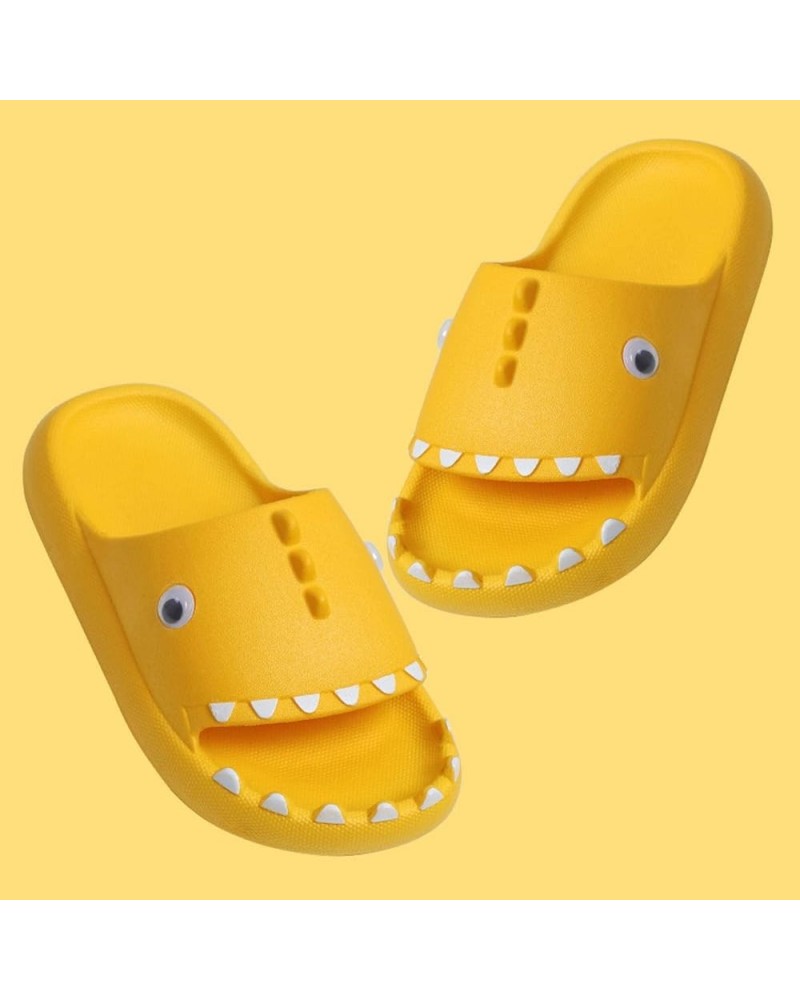 N\A Children's Slippers Summer Cartoon Dinosaur Slippers Boys and Girls Outdoor Slippers Yellow 26-27(jiaozhang160mm) $15.67 ...