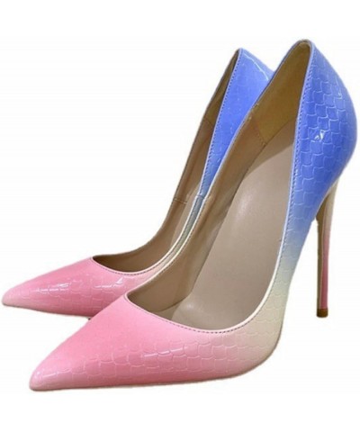 Women Elegant Slip On Pumps 4.7 inch/12cm Stiletto Heels Wedding Party Shoes,Office Cute Evening Dress Shoes Pink $32.23 Pumps