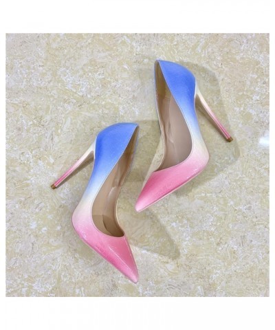 Women Elegant Slip On Pumps 4.7 inch/12cm Stiletto Heels Wedding Party Shoes,Office Cute Evening Dress Shoes Pink $32.23 Pumps