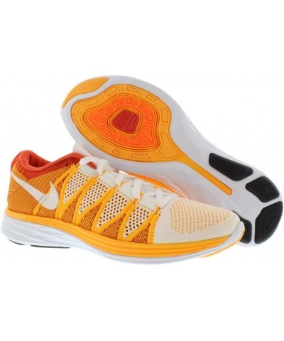 Women's Flyknit Lunar2 Running Shoes. Size 11. White/White-Laser Orange-Team Orange $78.30 Athletic Shoes