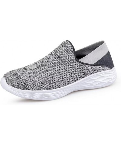 Women's and Men's Casual Walking Shoes Breathable Mesh Workout Shoes Non Slip Athletic Sports Running Sneakers Outdoors Grey ...