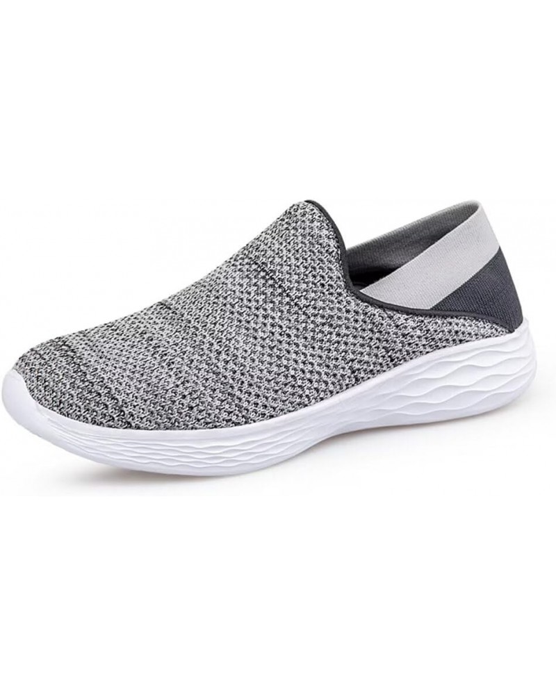 Women's and Men's Casual Walking Shoes Breathable Mesh Workout Shoes Non Slip Athletic Sports Running Sneakers Outdoors Grey ...