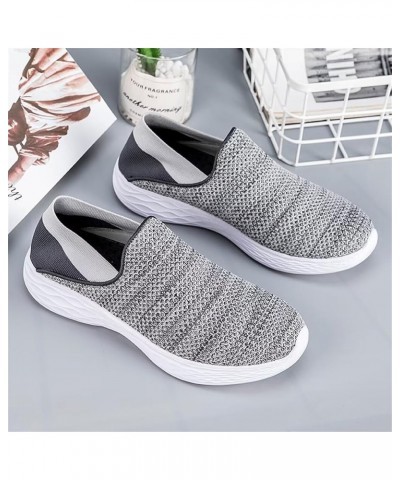 Women's and Men's Casual Walking Shoes Breathable Mesh Workout Shoes Non Slip Athletic Sports Running Sneakers Outdoors Grey ...