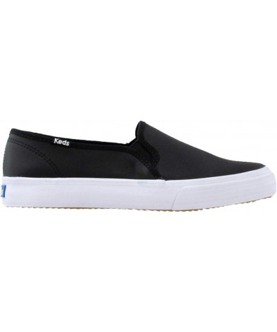 Women's Double Decker Sneaker Black Leather $31.34 Fashion Sneakers