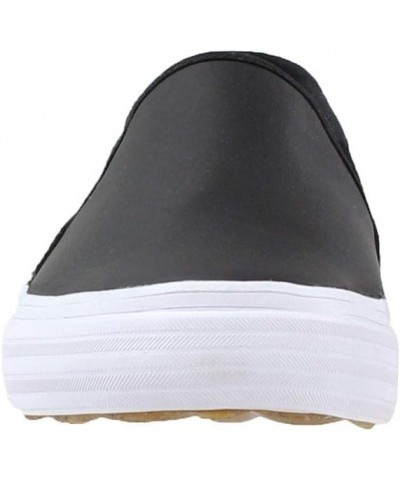 Women's Double Decker Sneaker Black Leather $31.34 Fashion Sneakers