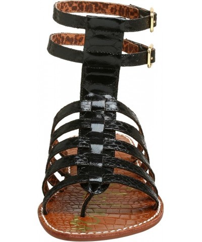 Women's Gilda Gladiator Sandal Black Boa $21.91 Sandals