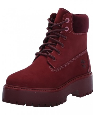 Womens Stone Street 6Inch Lace-Up Waterproof Boots Red $37.96 Boots