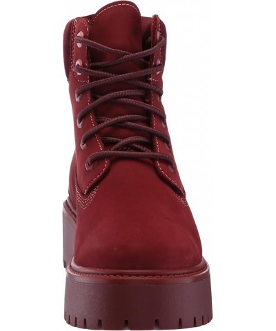 Womens Stone Street 6Inch Lace-Up Waterproof Boots Red $37.96 Boots