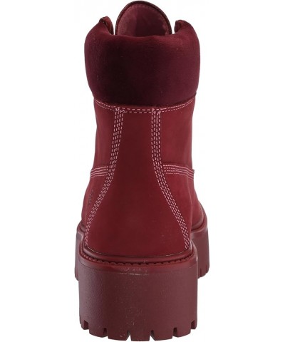 Womens Stone Street 6Inch Lace-Up Waterproof Boots Red $37.96 Boots