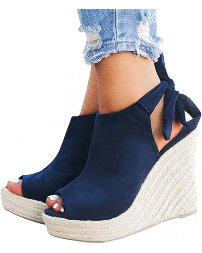 Strappy Sandals for Women Dressy Summer, Platform Sandals，Wedge Sandals for Women，Women's Summer Sandals Casual Comfortable F...