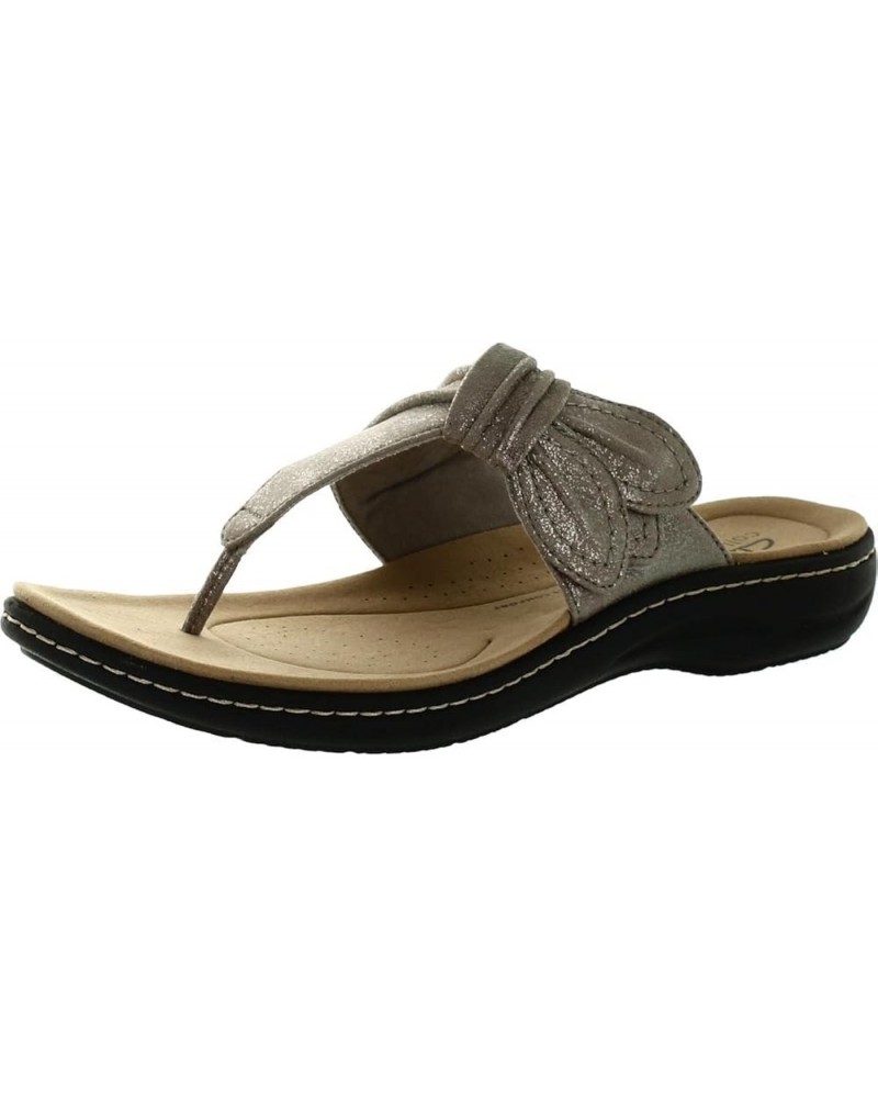 Womens Laurieann Rae Taupe Metallic Synthetic $18.43 Sandals