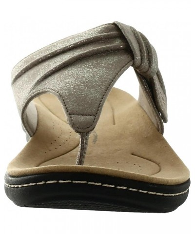 Womens Laurieann Rae Taupe Metallic Synthetic $18.43 Sandals