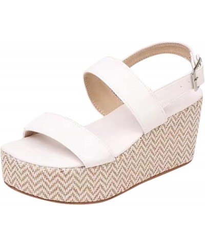 summer sandals for women comfy sandals for women shoes for women flats comfortable low block heels for women open toe wedge Z...