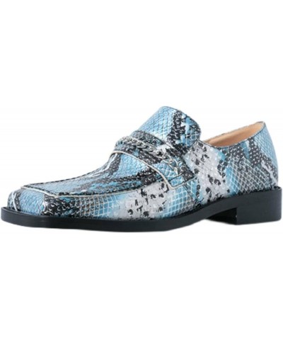 TIFGHK Thick Heel Serpentine British Outer wear Thick Bottom Square Head Flat Mules 36 Heise $37.94 Mules & Clogs