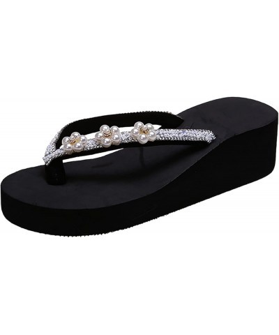 Thong Sandals for Women Flat Casual dressy summer Shoes Flower Fashion Slippers Open Toe Beach Shoes slip on sandal, 8white $...