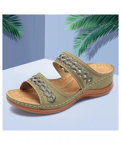 Women's Wedge Orthopedic Sandals Best Walking Sandals for Women Sandals Women Comfortable Dressy Wedge Rose Gold Flat Sandals...