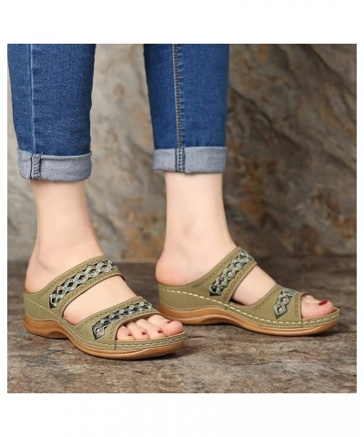 Women's Wedge Orthopedic Sandals Best Walking Sandals for Women Sandals Women Comfortable Dressy Wedge Rose Gold Flat Sandals...