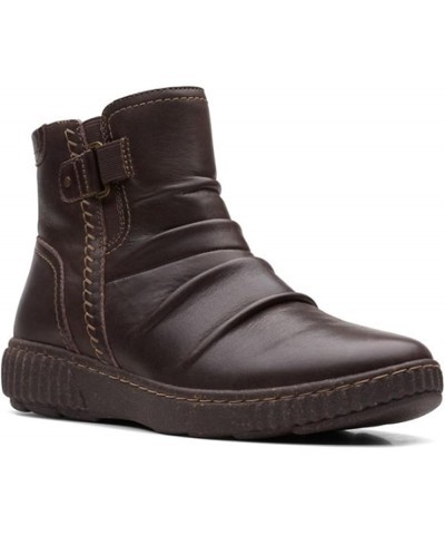 Womens Caroline Orchid Dark Brown Leather $37.14 Boots