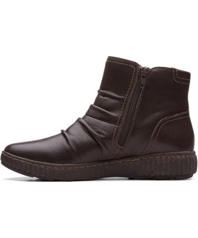 Womens Caroline Orchid Dark Brown Leather $37.14 Boots