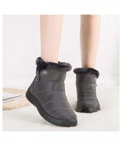 Shoes Boots Women Women's Snow Boots Winter Ankle Short Bootie Waterproof Footwear Warm Shoes Winter Boots for Women No Heel ...