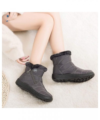 Shoes Boots Women Women's Snow Boots Winter Ankle Short Bootie Waterproof Footwear Warm Shoes Winter Boots for Women No Heel ...