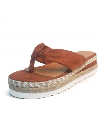 Women Flip Flops Size 9.5 Slippers Sandals For Women Flip Flops Birdies Flats Women Sandals Women Dressy Summ 10-brown $12.57...