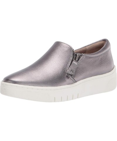 Women Hawthorn Sneakers Pewter Leather $46.91 Fashion Sneakers