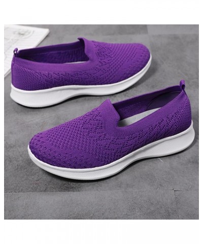 Womens Sporty Casual Shoes Casual Flat Bottom Fashion Bowknot Shoes Luminous Child Casual Colorful Light Shoes Purple $19.53 ...