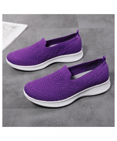 Womens Sporty Casual Shoes Casual Flat Bottom Fashion Bowknot Shoes Luminous Child Casual Colorful Light Shoes Purple $19.53 ...