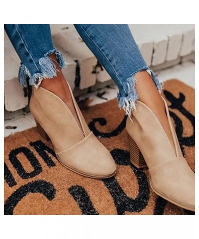 Womens Ankle Boots Low Heel Wide Width Women's Ankle Boots Low Heel Ankle Brace Boot for Women Sprained Ankle Above Ankle Boo...