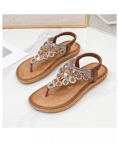 Wedge Sandals Women Flats Shoes Flip Flip Flops For Women Bling Sandals For Women Flats For Girls Size 5 Womens Sandal Gold S...