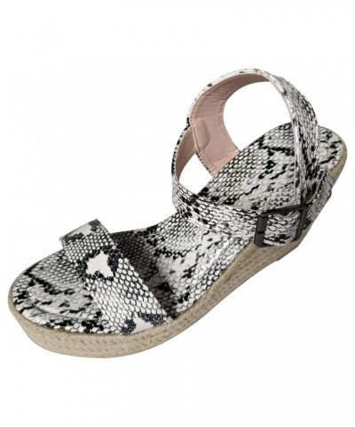 Womens Sandals Wedge Espadrille Wedges Platform Sandals Women's Slingback Ankle Strap Open Toe Sandals $17.99 Outdoor Shoes