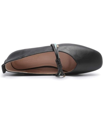 Women Ballerinas, Dolly Shoes Simple and Perfect for Leisure, Office Work, School, Indoor, Outdoor, Walking,Flesh,41 42 Black...