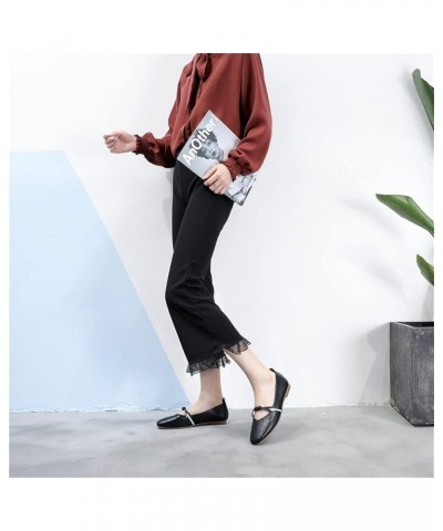 Women Ballerinas, Dolly Shoes Simple and Perfect for Leisure, Office Work, School, Indoor, Outdoor, Walking,Flesh,41 42 Black...