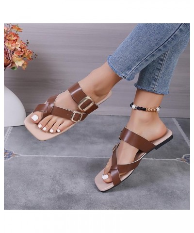 sandals For Women Flats For Women Dressy Comfortable Women Flip Flops Slides Power Plate Vibration Platform Black Wedg Brown ...