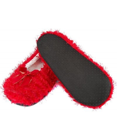 Women's Fashion Cozy Slippers Fuzzy Red $10.25 Slippers