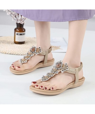 Travel Sandals Women Walking Orthopedic Flip Flops with Bling Sneaker Sandals for Women Womens Platform Wedge Sandals Recover...