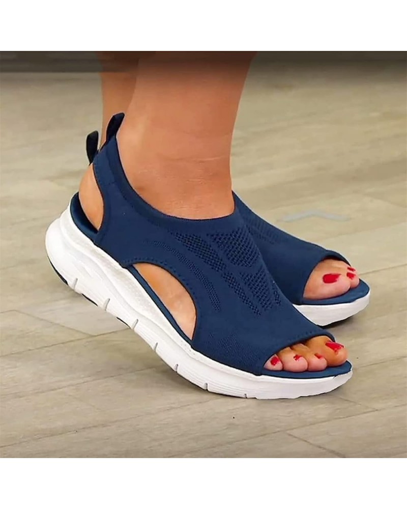 Orthopedic Sandals for Women Walking Slippers with Arch Support Anti-Slip Slide Sport Sandals-Mesh Upper Breathable Sandal Sl...