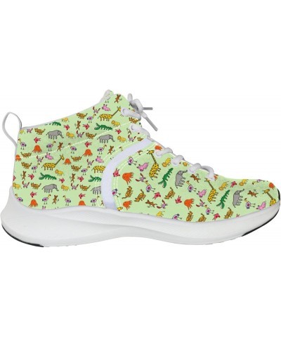 Print Shockproof Slip Elephant Lightweight 10 Girls Sneakers Women's Running Shoes Mid Sports Shoe $40.49 Athletic Shoes