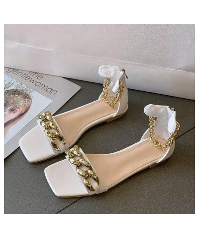 Casual Roman Sandals Women's Fashion Shoes Outdoor Leisure Breathable Diamond Women's Toe Ring Sandals for Women Heel (Black,...